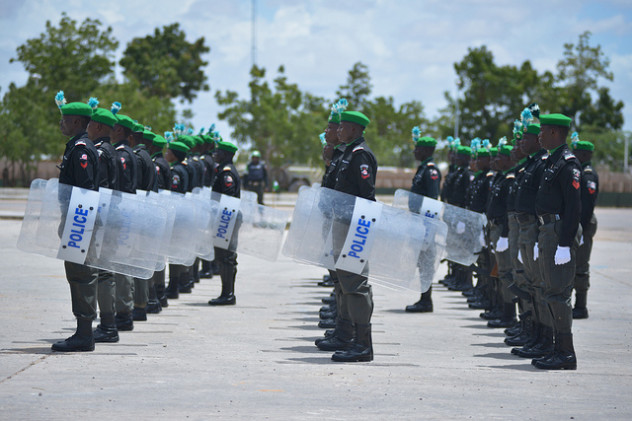 Members of the Nigerian FPU (Formed Police Unit)