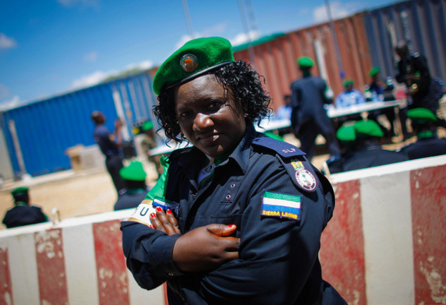 Sierra Leonian police officer in Somalia