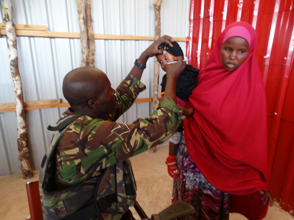 Amisom Kdf Troops Hold Free Medical Camp In Dhobley Amisom