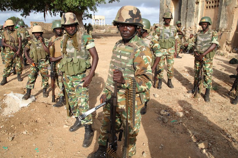 AMISOM beefs up Baidoa town security with foot patrols. - AMISOM