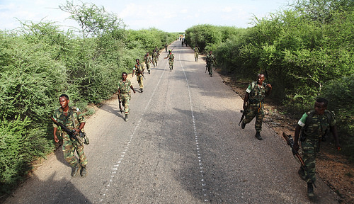 AMISOM reinforce Somalia army against Al-Shabaab in Baidoa. - AMISOM