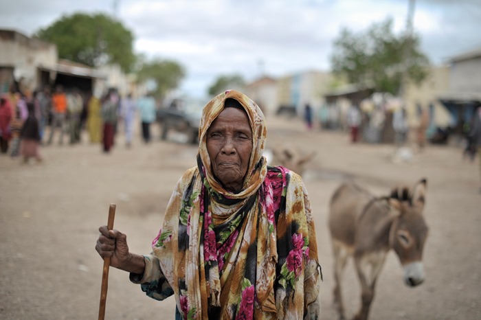 Residents in Hudur, Somalia, go about their business on May 7, two ...